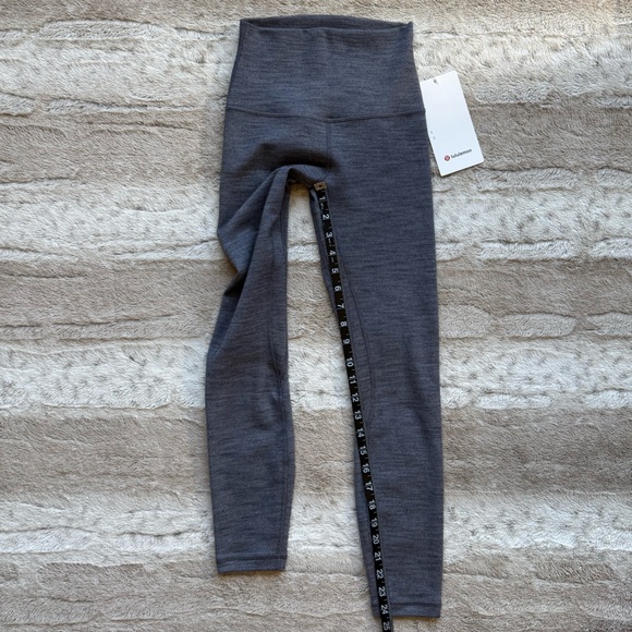 Lululemon Align Pant Il Mini Heathered Herringbone Heathered Black White/Black - Picture 7 of 13